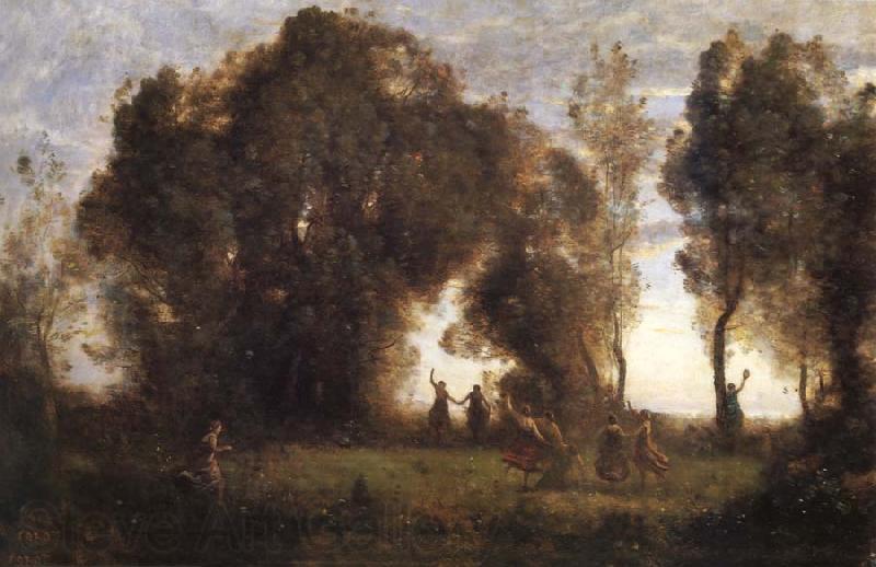 Corot Camille The dance of the nymphs Spain oil painting art